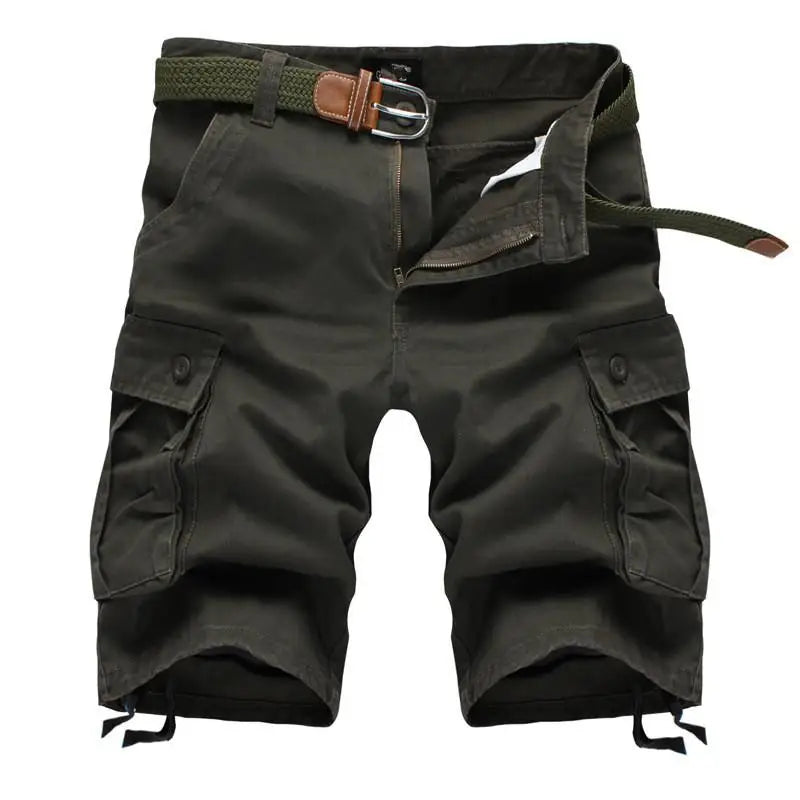 Belted Cargo Shorts Mens