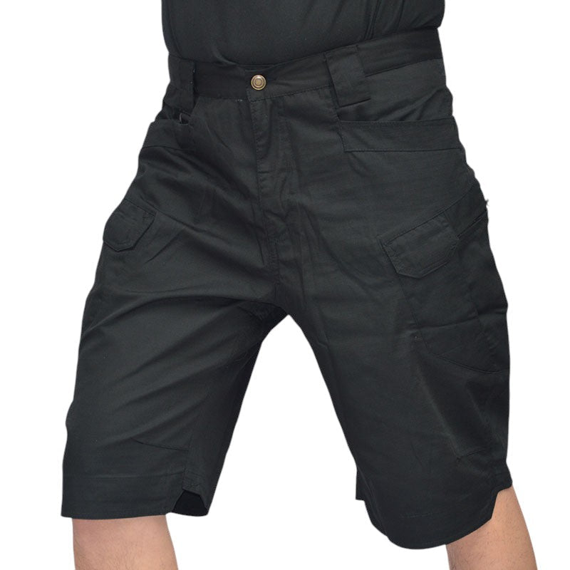 Black camo shorts