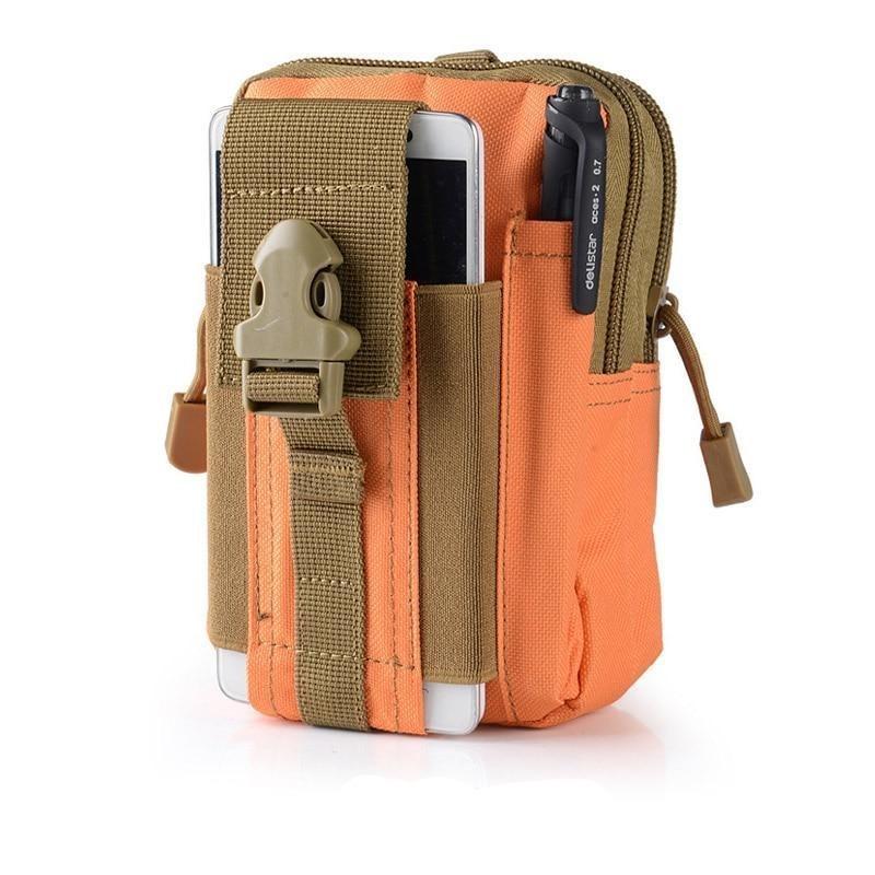 Bolso sobre verde militar