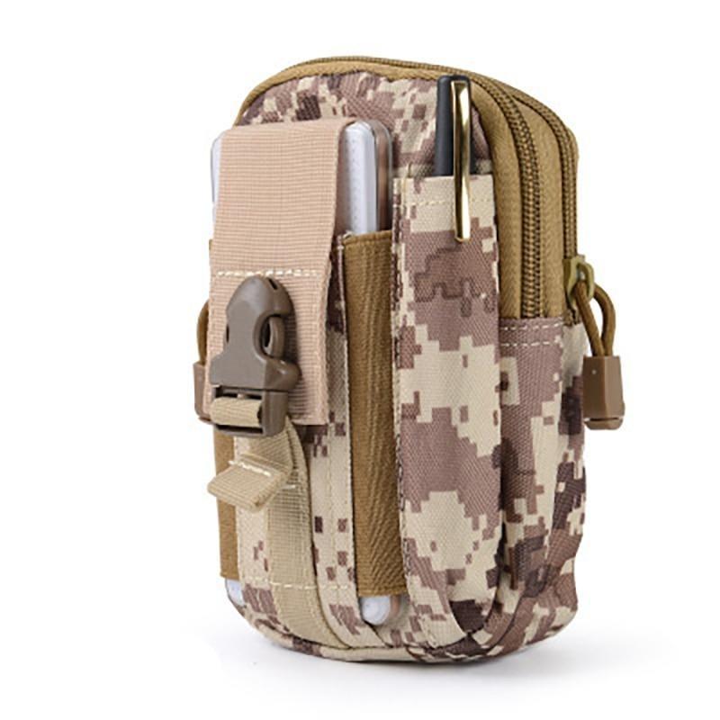Bolso sobre verde militar