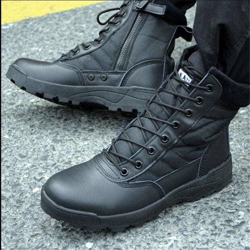 Bota estilo militar hombre