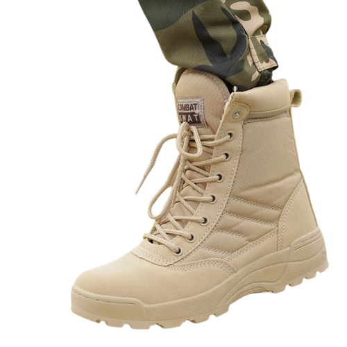 Bota militar de hombre