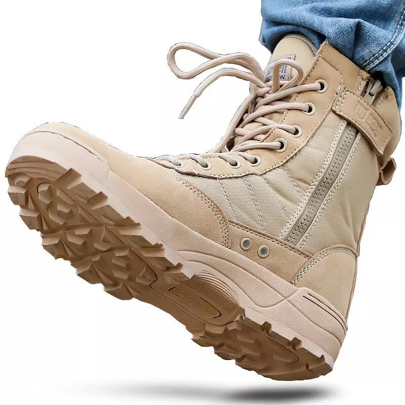 Bota militar de hombre