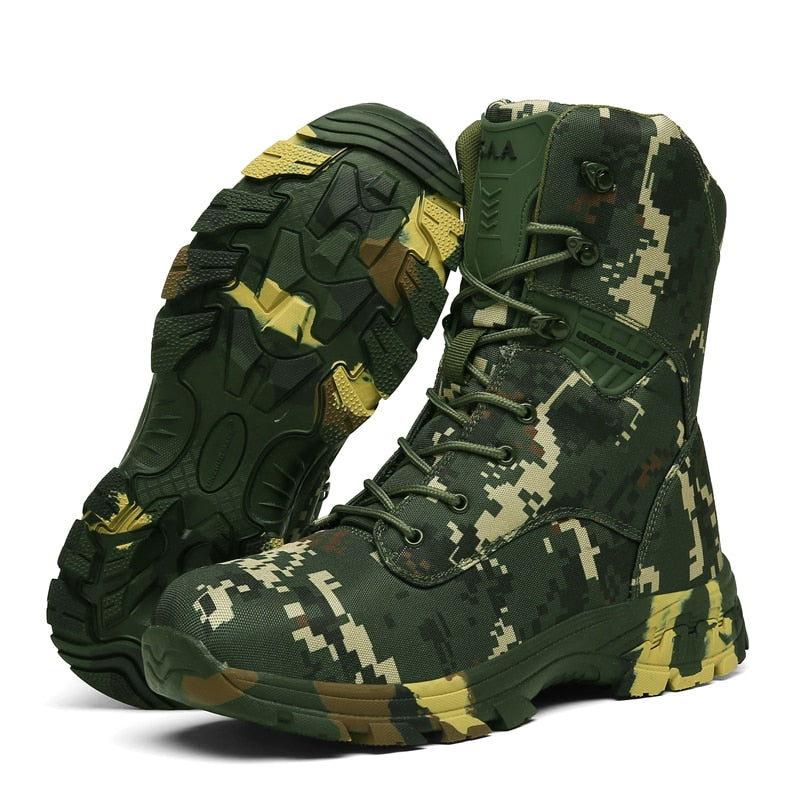 Bota militar hombre