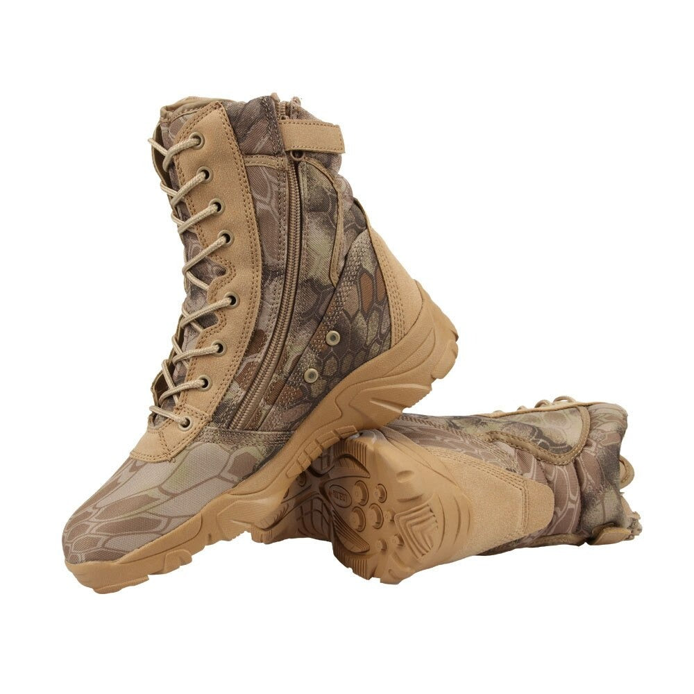 Bota militar marron hombre