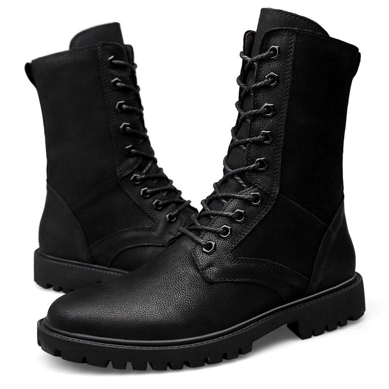 Botas altas militar hombre
