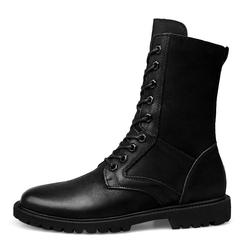 Botas altas militar hombre