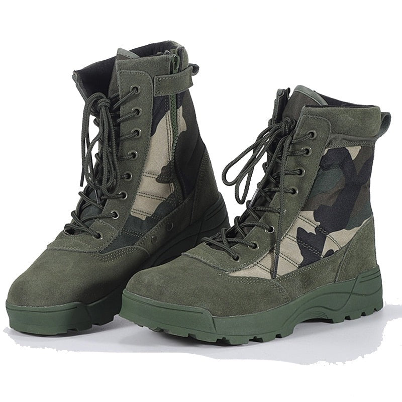 Botas de mujer verde militar