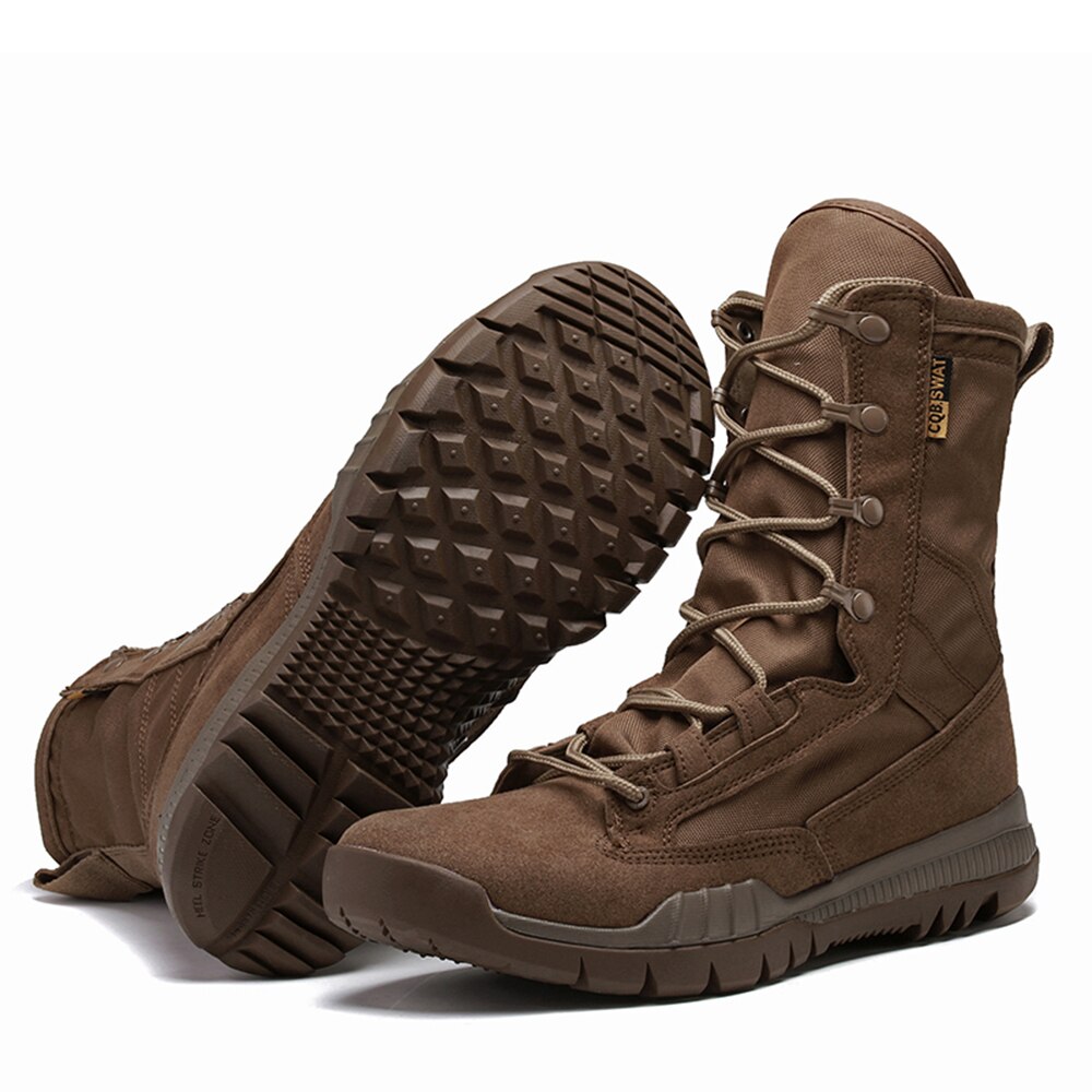 Botas estilo militar negras hombre