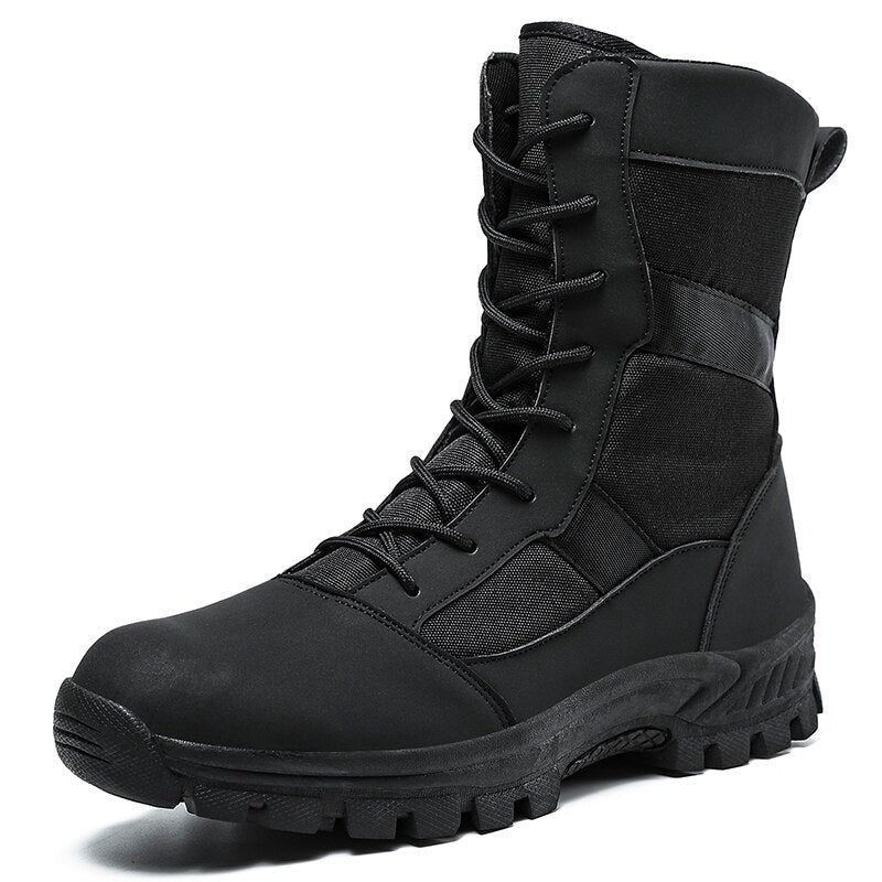 Botas militar hombre negras
