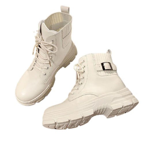 Botas militar negra mujer
