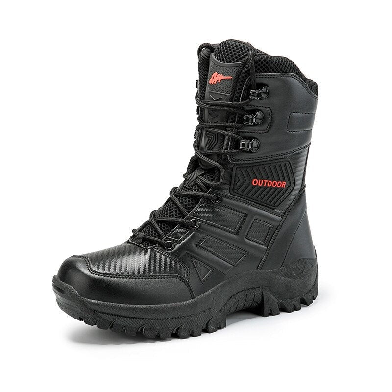 Botas militar negras hombre