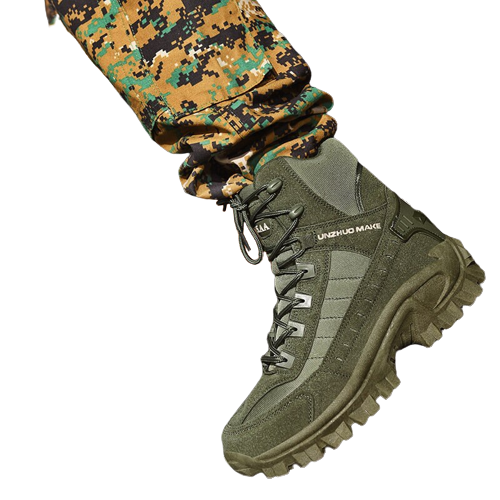 Botas militar verdes hombre