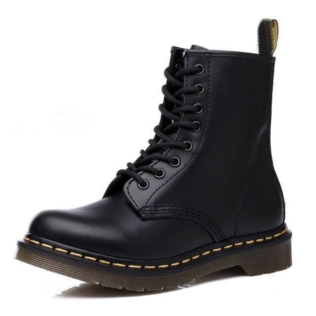 Botas negras militar mujer