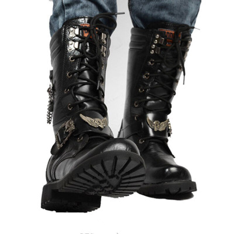 Botas tacticas de piel