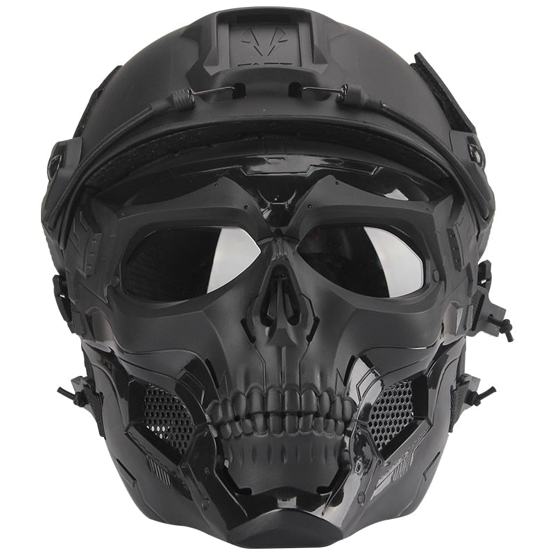 Calavera con Casco militar
