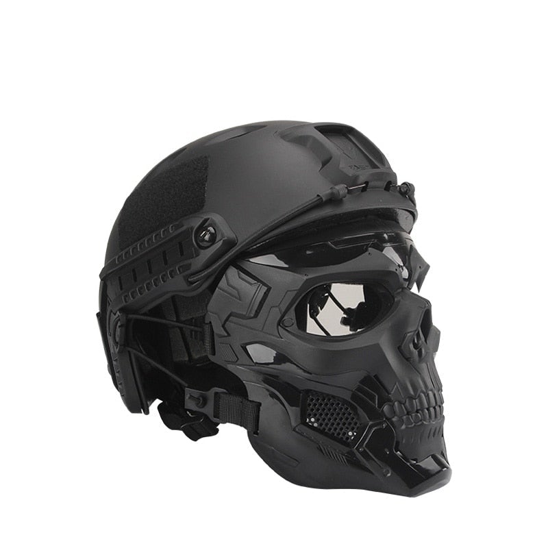 Calavera con Casco militar