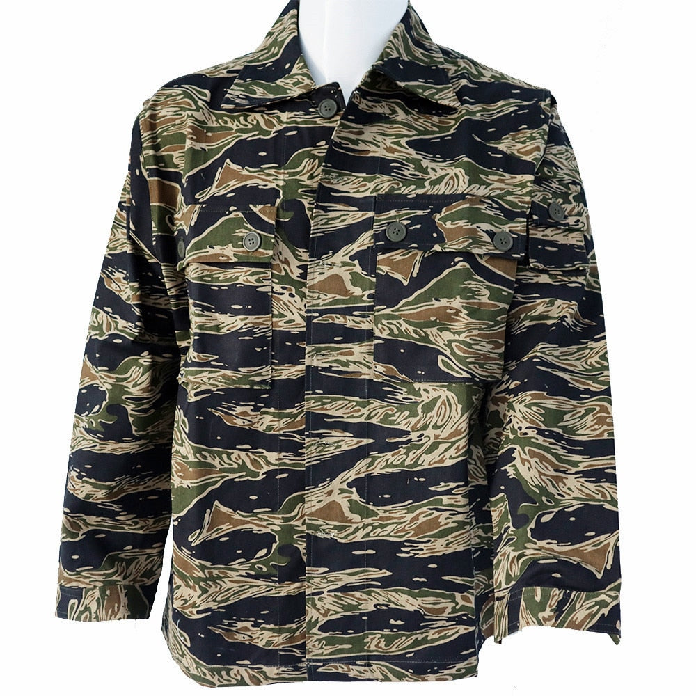 Camisa chaqueta verde militar hombre