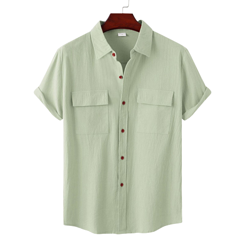 Camisa corte militar hombre