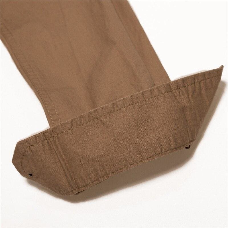 Camisa de hombre verde militar