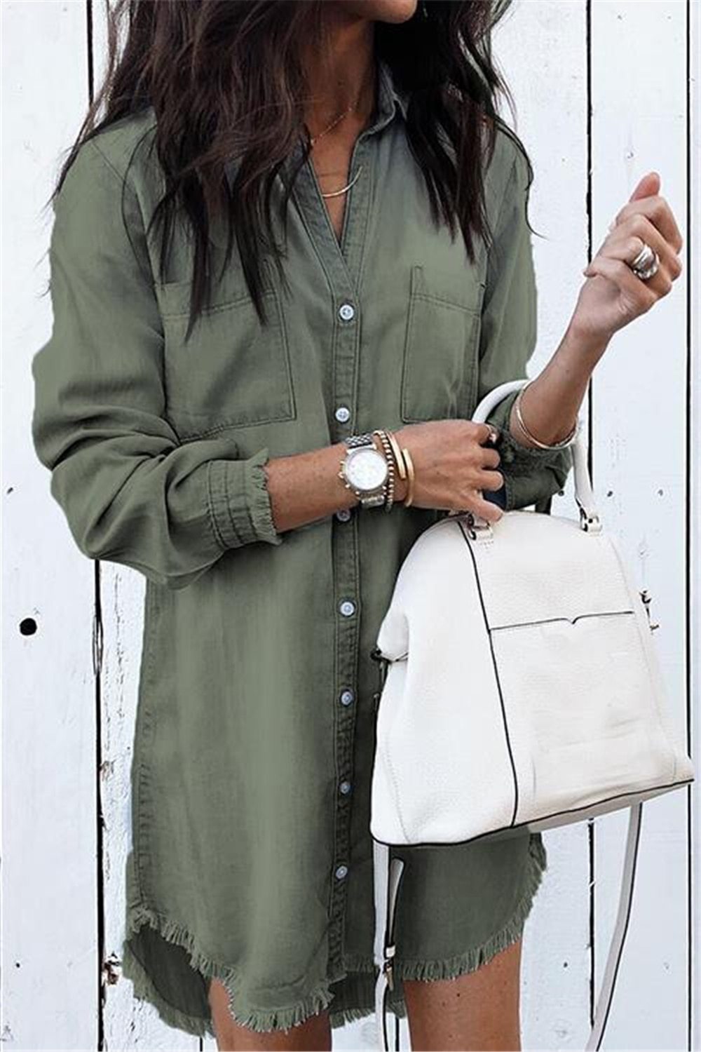 Camisa de militar mujer