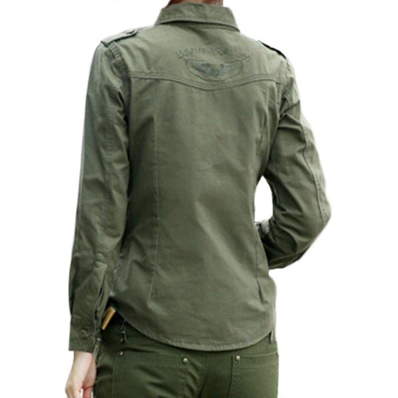 Camisa estilo militar mujer