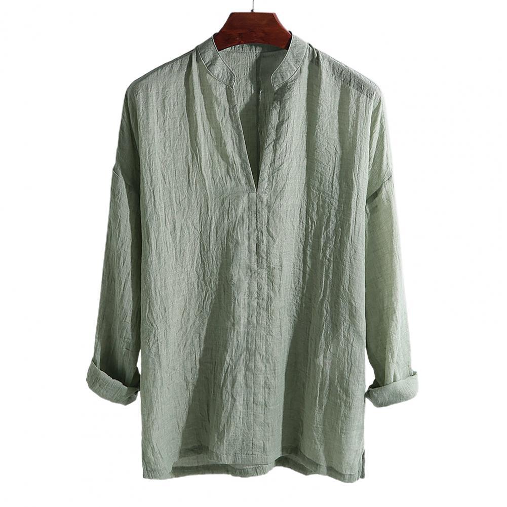 Camisa larga verde militar