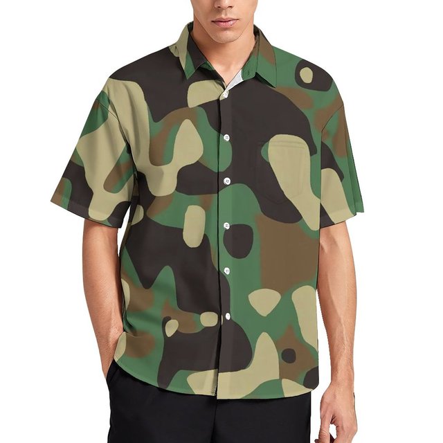 Camisa manga corta militar