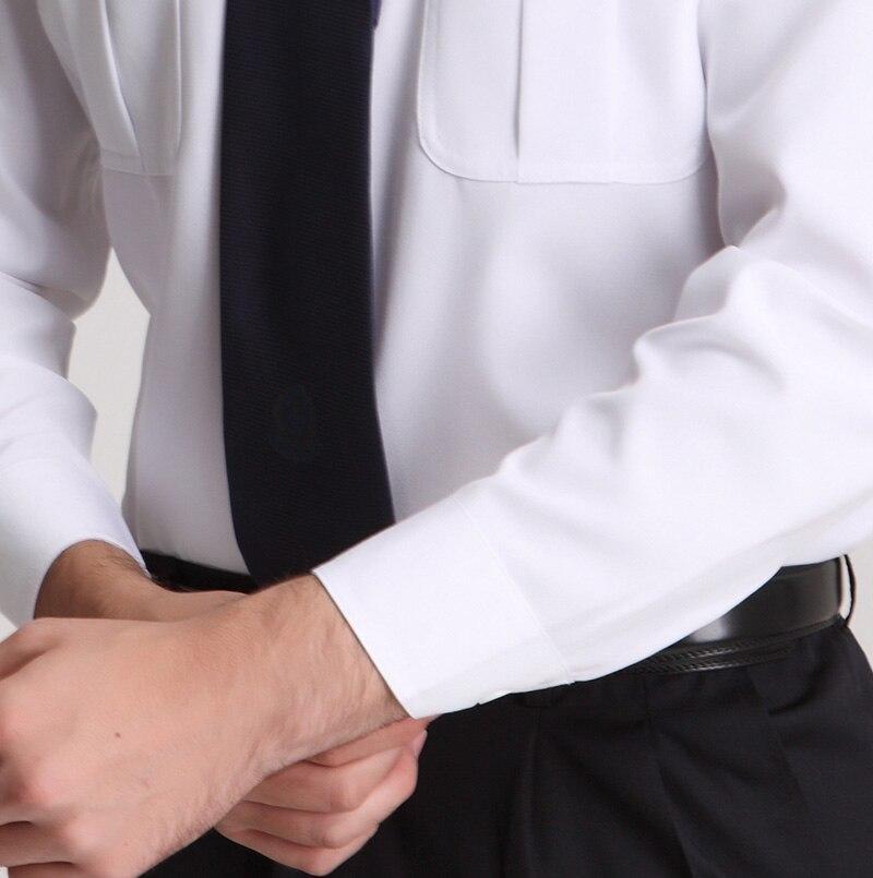 Camisa militar blanca manga corta hombre