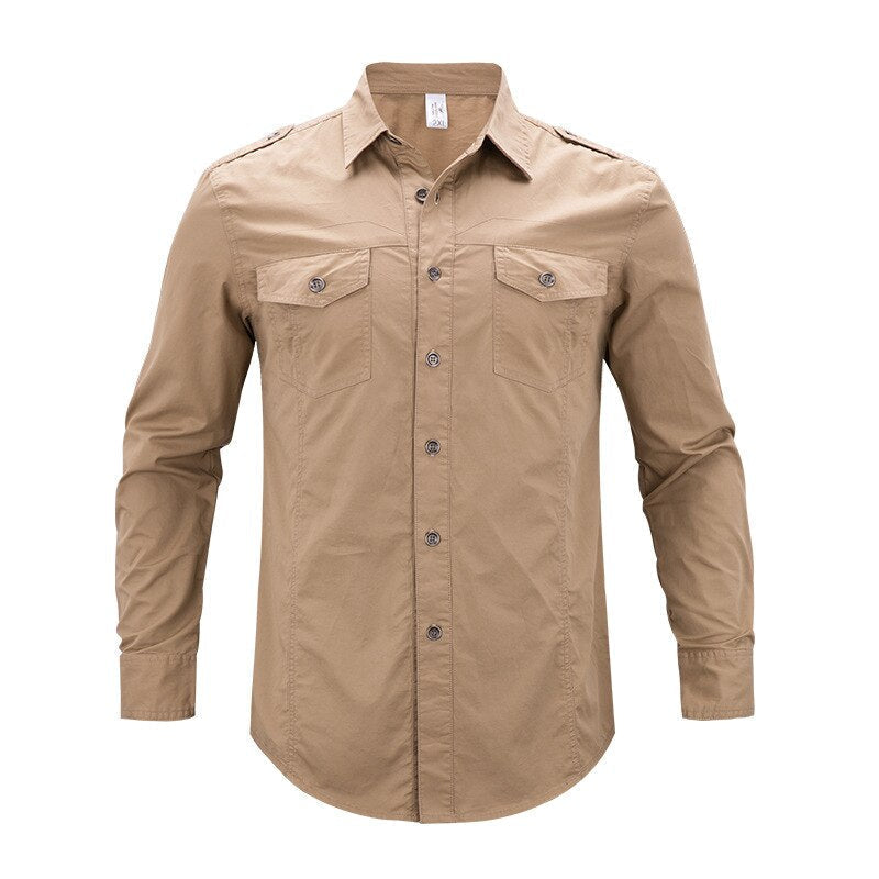 Camisa militar caqui