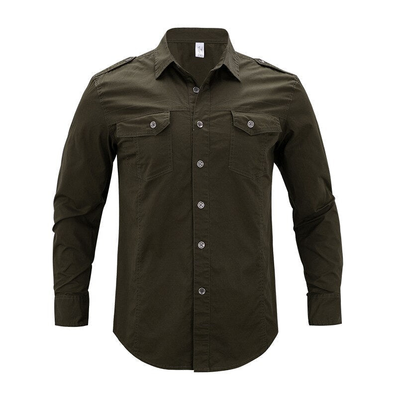 Camisa militar caqui