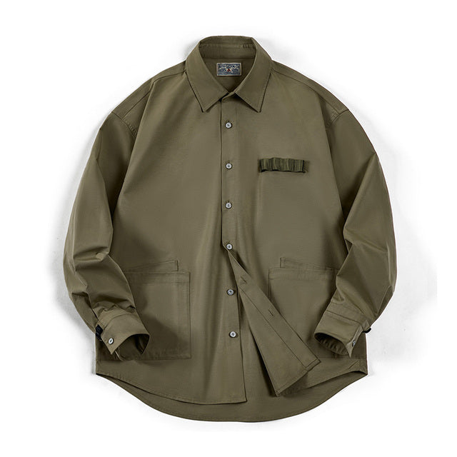 Camisa militar casual hombre