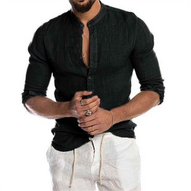 Camisa militar hombre blanca