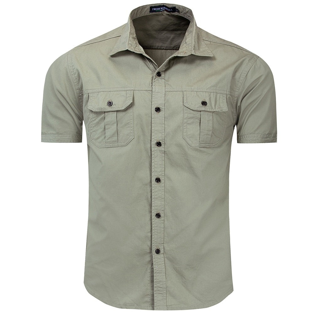 Camisa militar hombre corte ingles