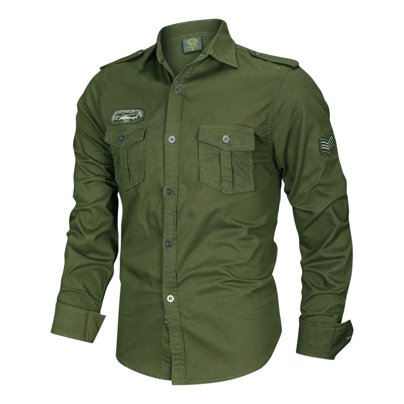 Camisa militar hombre españa