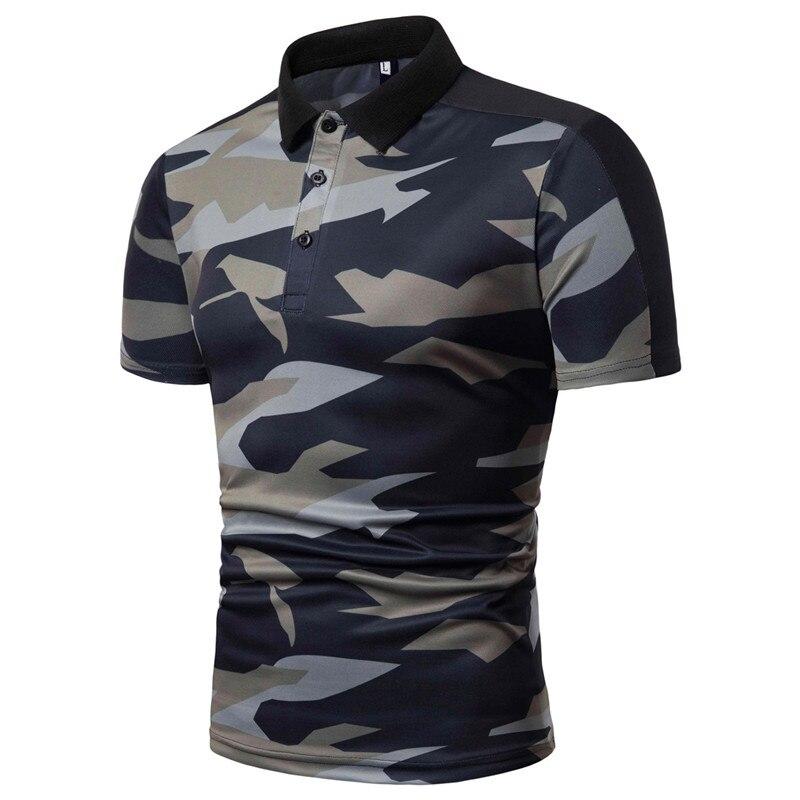 Camisa polo azul oscuro