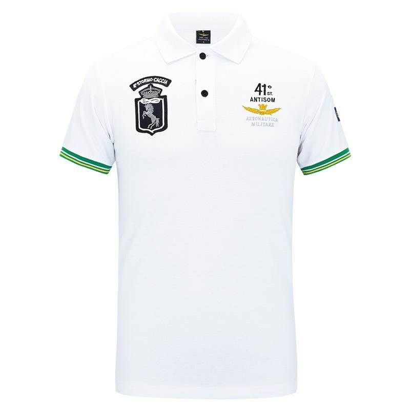 Camisa polo blanca hombre