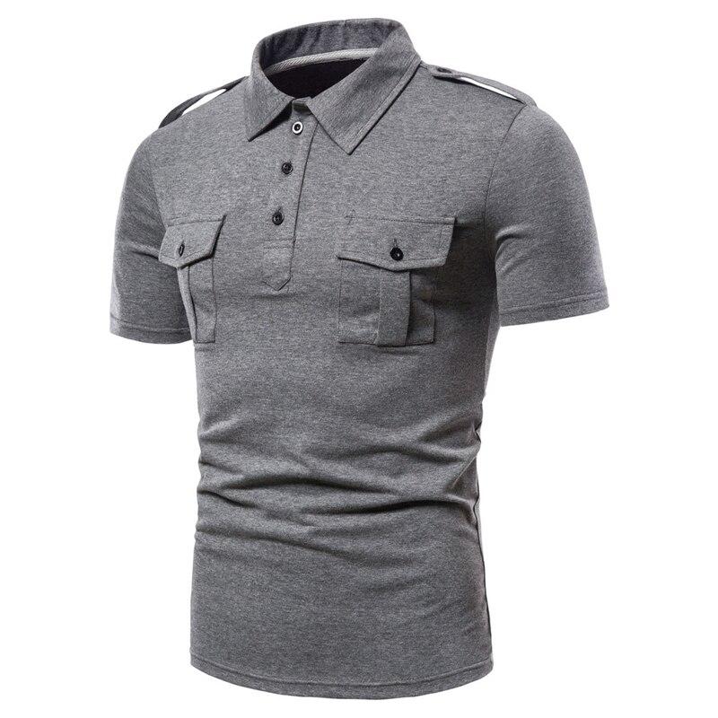 Camisa polo gris hombre