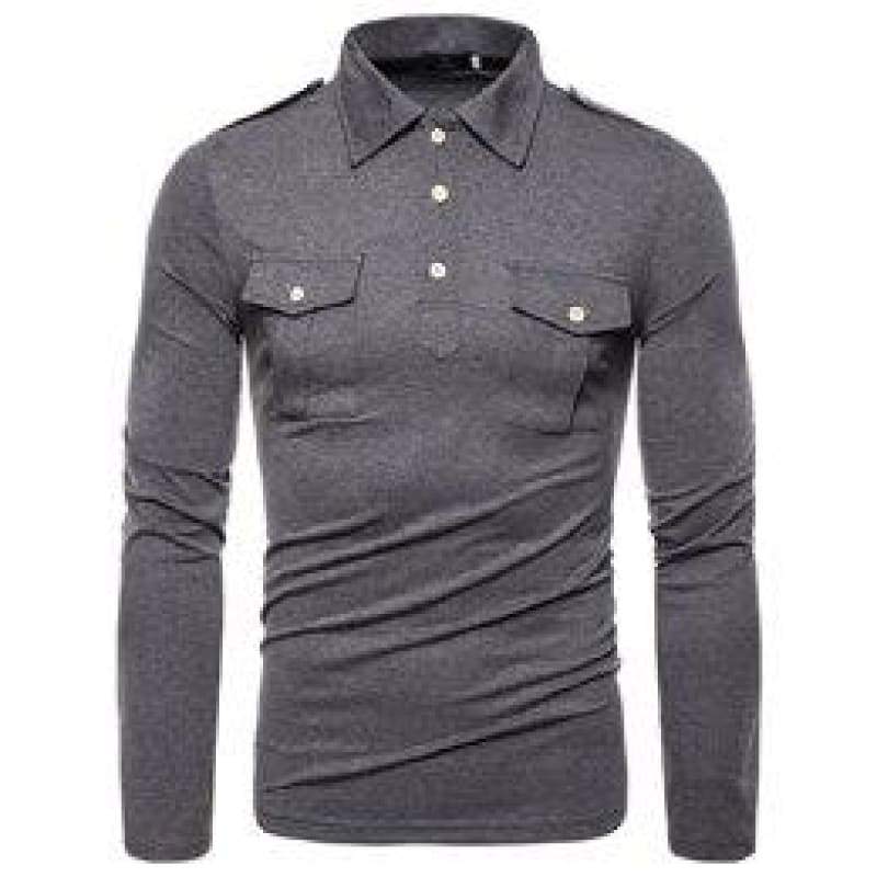 Camisa polo hombre manga larga