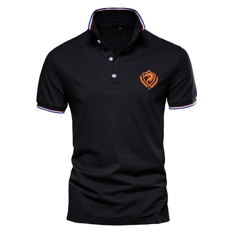 Camisa polo masculina preta