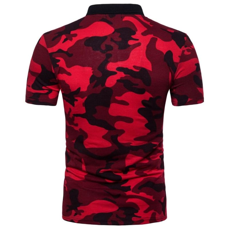 Camisa polo rojo hombre
