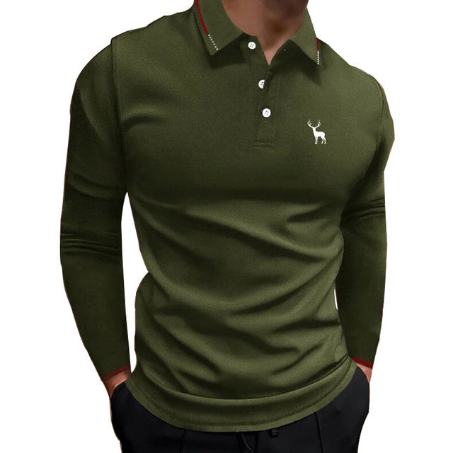 Camisa polo verde militar