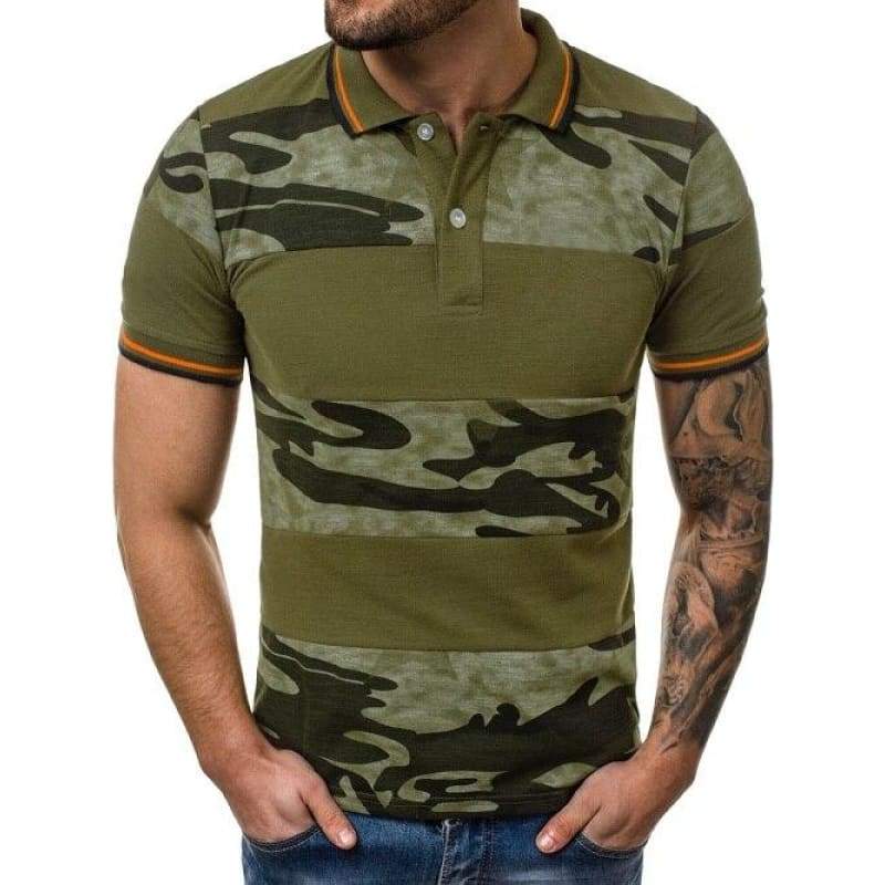 Camisa polo verde musgo