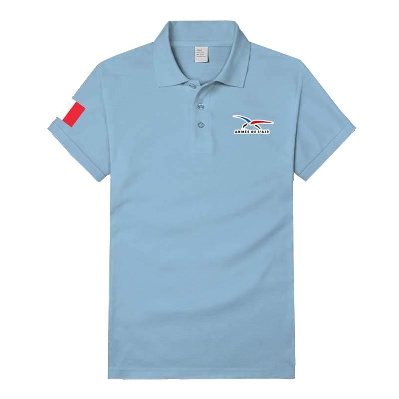 Camisa tipo polo azul