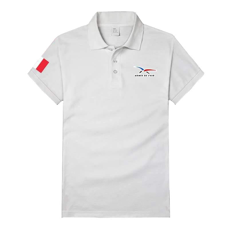 Camisa tipo polo azul
