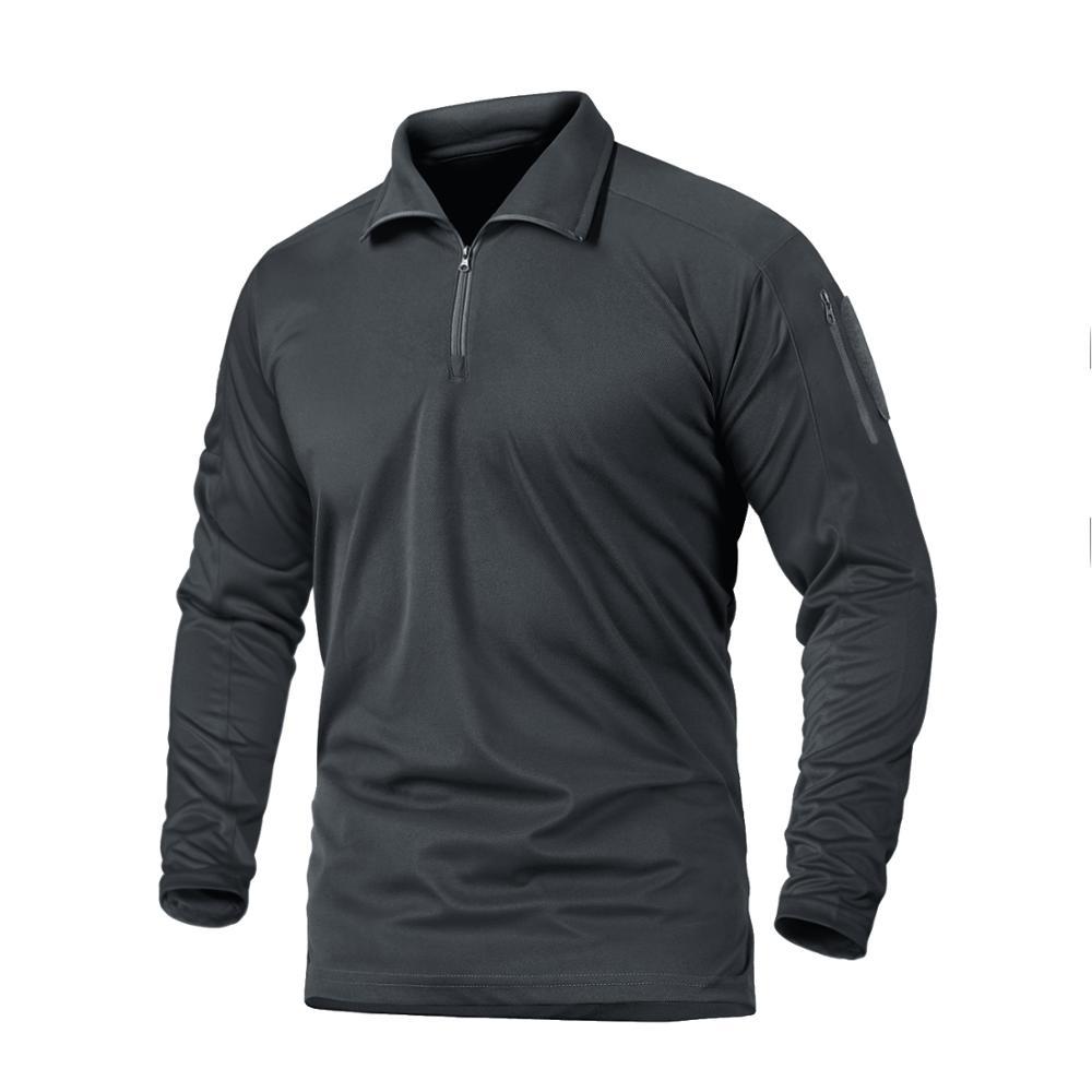 Camisa tipo polo manga larga