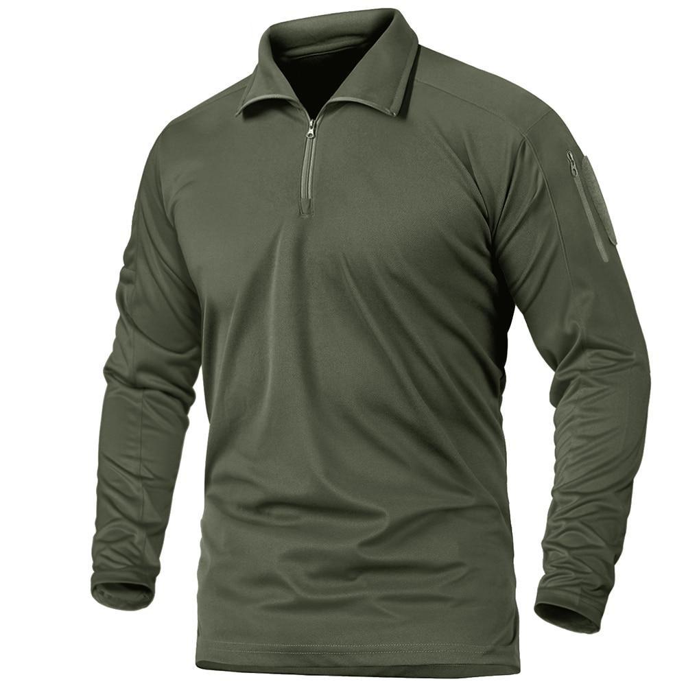 Camisa tipo polo manga larga