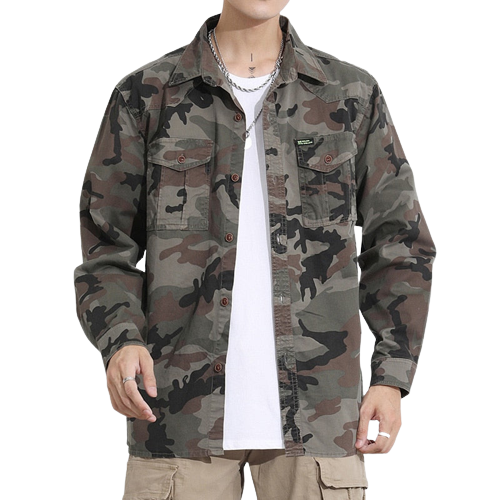 Camisa verde militar españa hombre