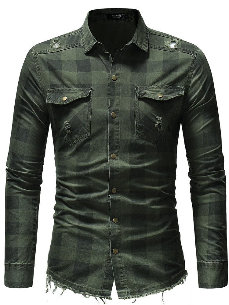 Camisa verde militar outfit