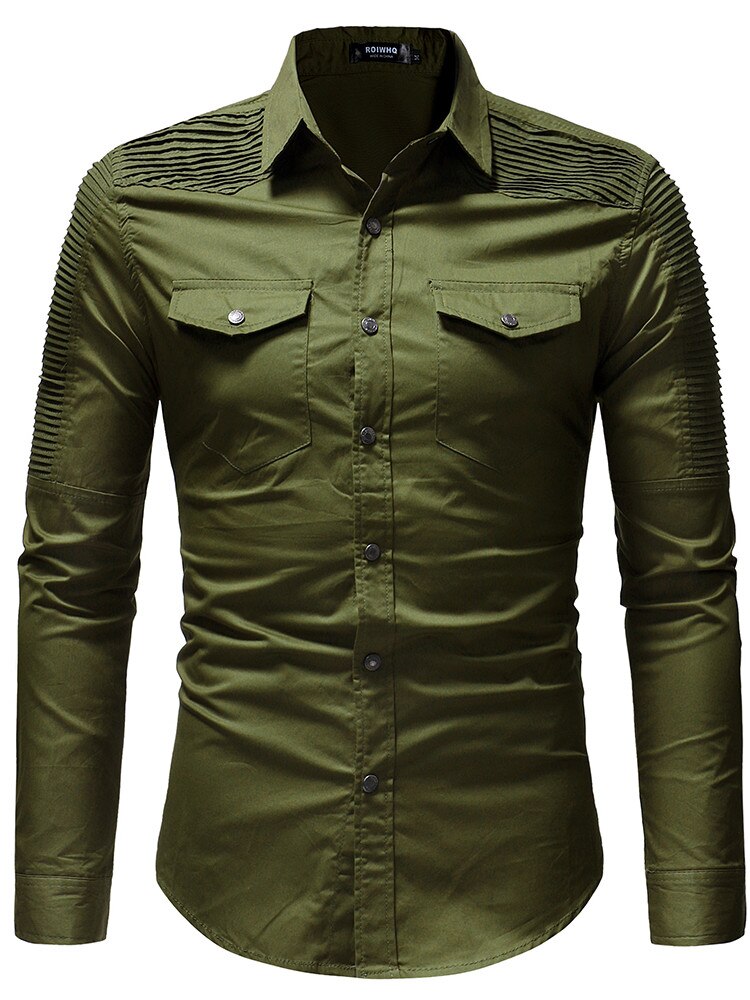 Camisa verde militar outfit